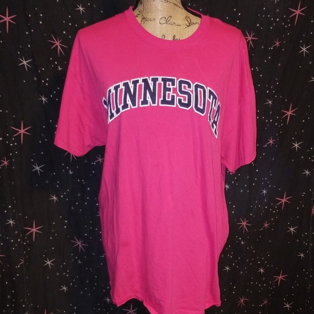 Pink Minnesota tshirt